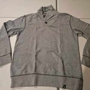MARC ECKO‎ CUT & SEW Sweater Mens Large Gray & Black Cotton Pullover
